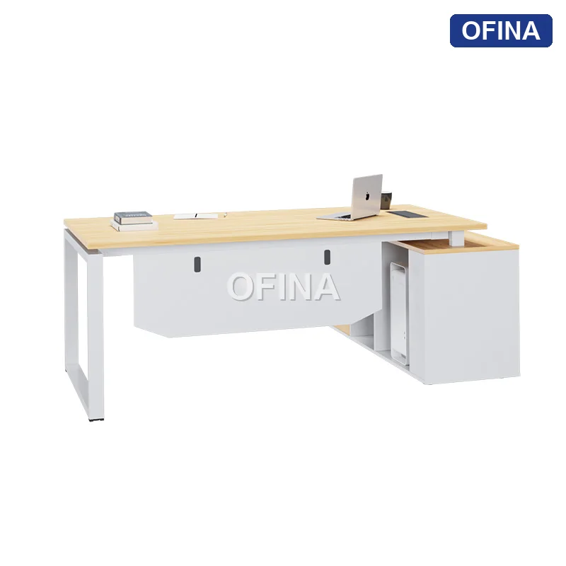 Bàn giám đốc Eos EUTP03 khung trắng thumbnail 4