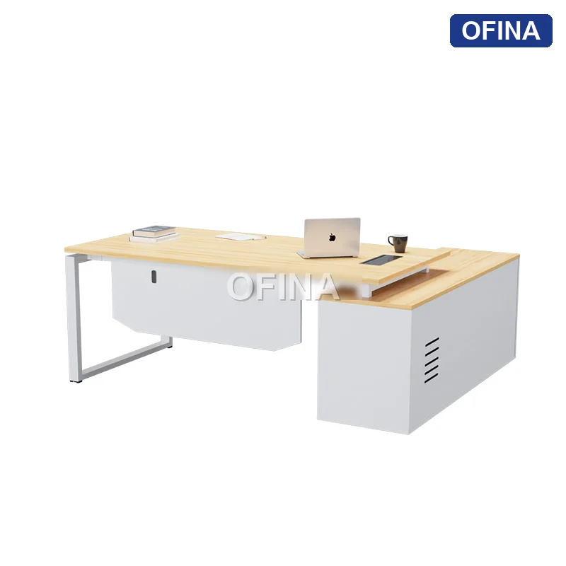 Bàn giám đốc Eos EUTP03 khung trắng thumbnail 6