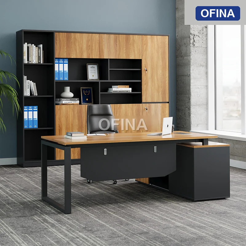 Bàn giám đốc Eos EUTP04 khung đen