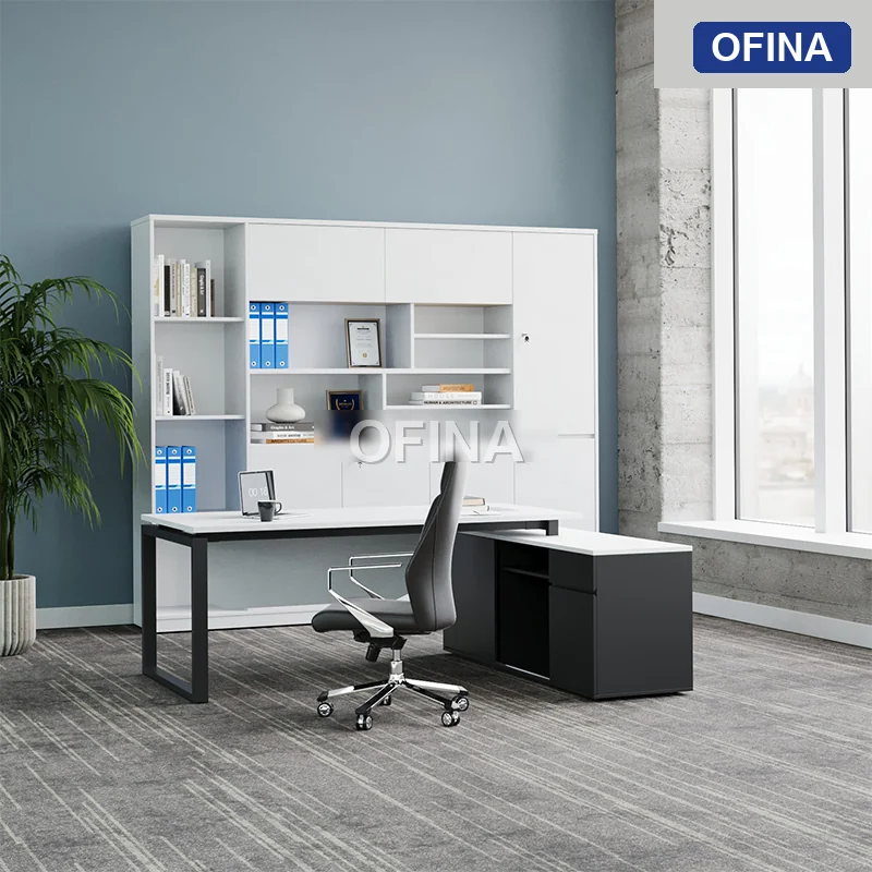 Bàn giám đốc Eos EUTP04 khung đen thumbnail 5