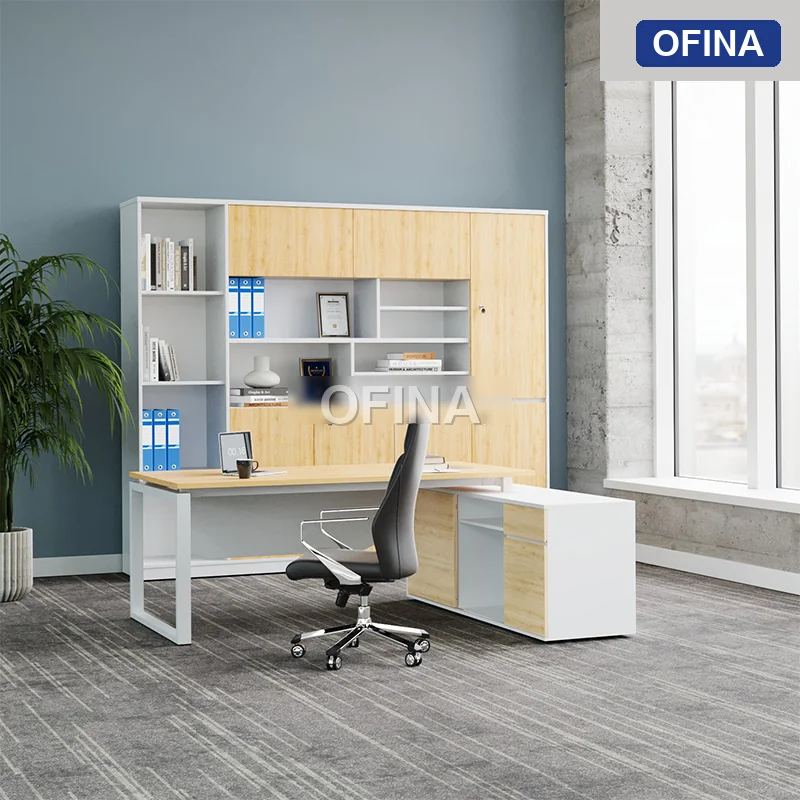 Bàn giám đốc Eos EUTP04 khung trắng thumbnail 2