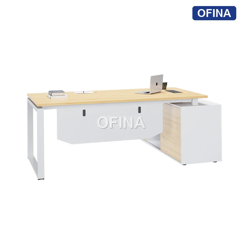 Bàn giám đốc Eos EUTP04 khung trắng thumbnail 3