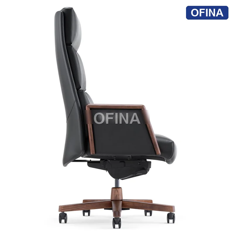 Ghế lãnh đạo da bò Fuji FJ-12A-BL thumbnail 3