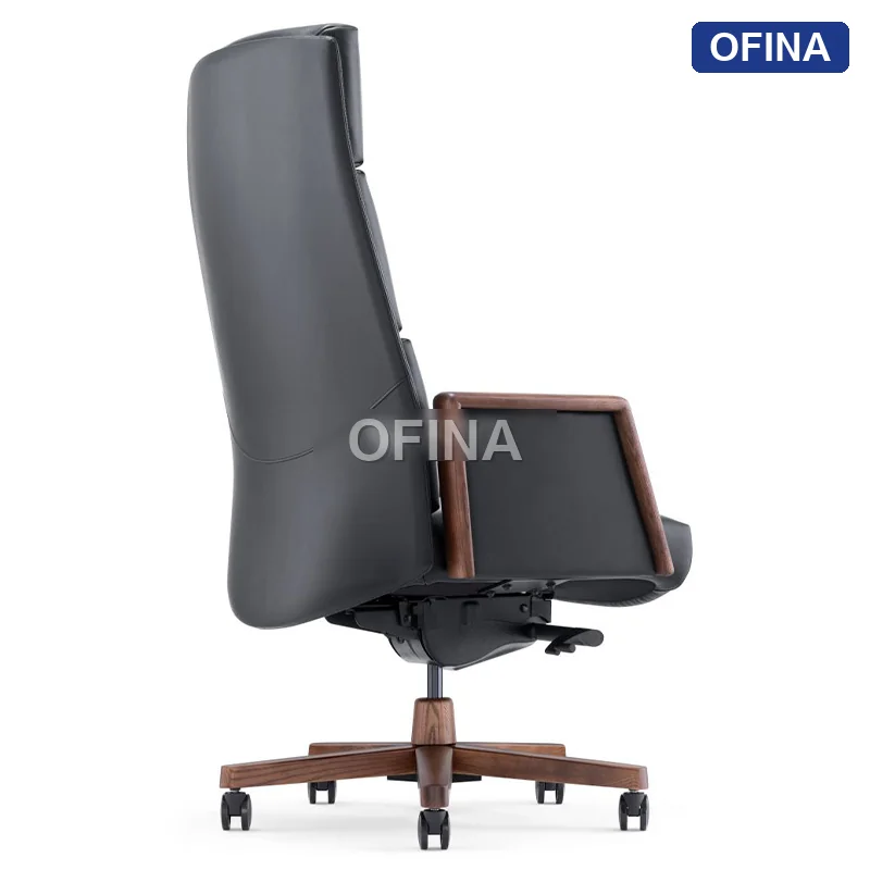 Ghế lãnh đạo da bò Fuji FJ-12A-BL thumbnail 4