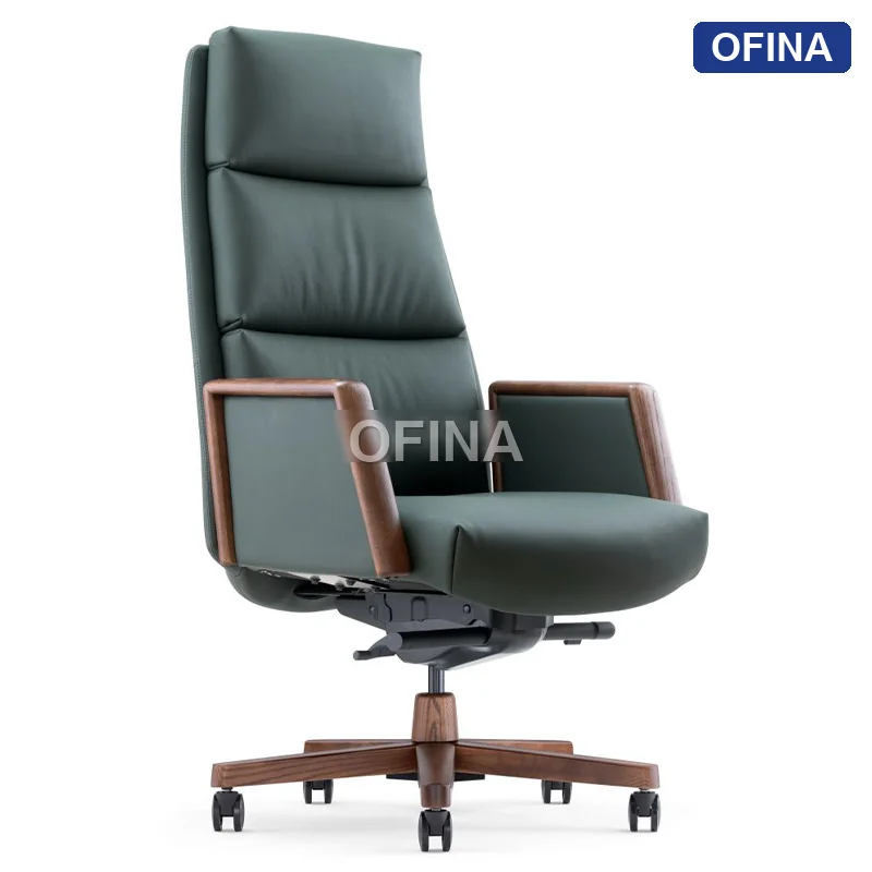 Ghế lãnh đạo da bò Fuji FJ-12A-BL thumbnail 5