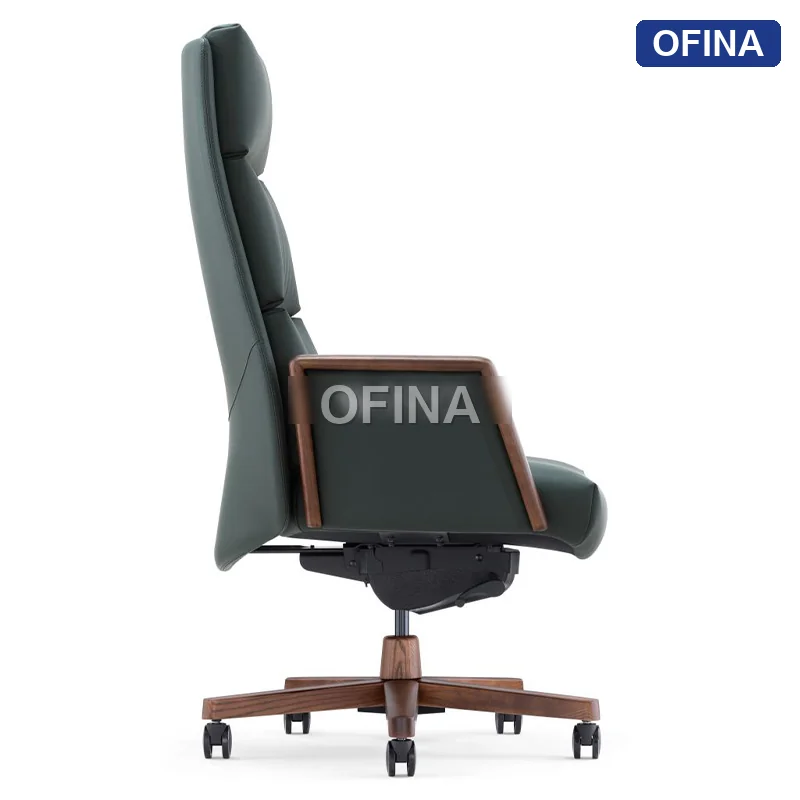 Ghế lãnh đạo da bò Fuji FJ-12A-BL thumbnail 6