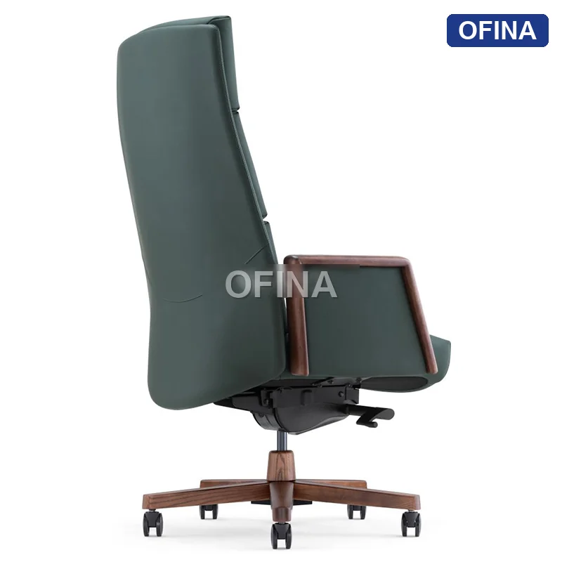 Ghế lãnh đạo da bò Fuji FJ-12A-BL thumbnail 7