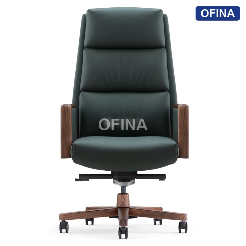 Ghế lãnh đạo da bò Fuji FJ-12A-BL thumbnail 8