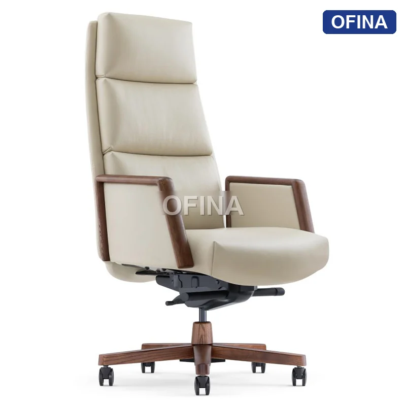 Ghế lãnh đạo da bò Fuji FJ-12A-BL thumbnail 9