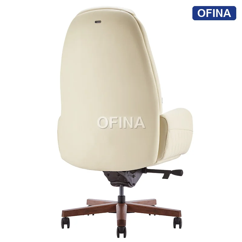 Ghế lãnh đạo da bò Italy Fuji FJ-183A-WH thumbnail 3