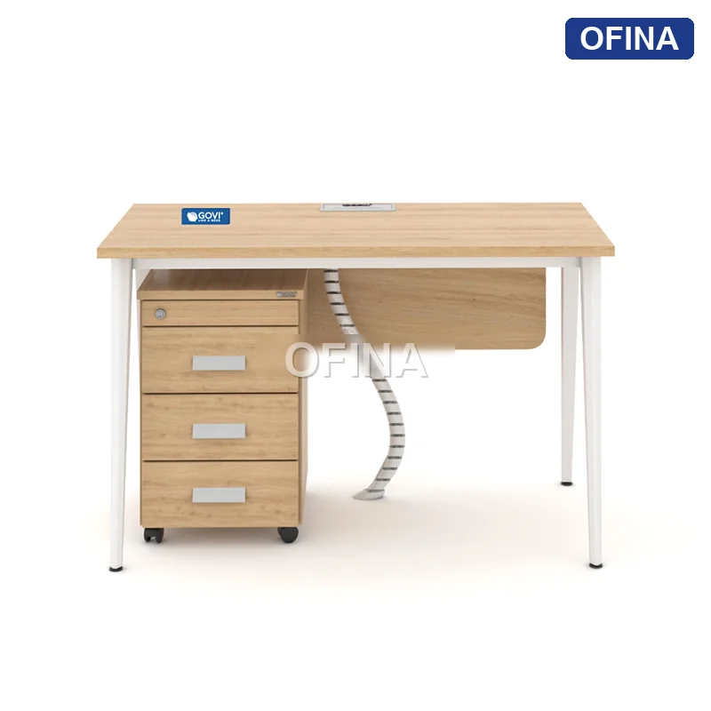 Bàn làm việc Gaia GA01A khung trắng