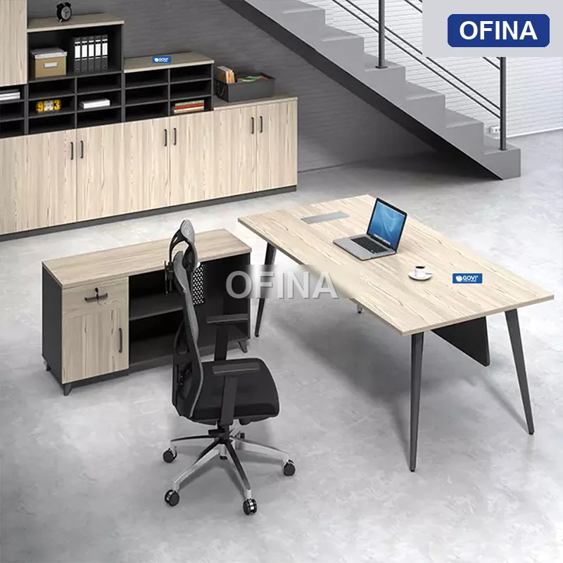 Bàn giám đốc chân đa giác Gaia 1m6 GA16-D thumbnail 3