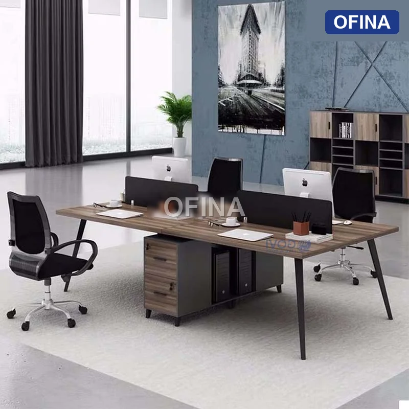 Cụm bàn làm việc 4 người Gaia GC06-2412 thumbnail 2