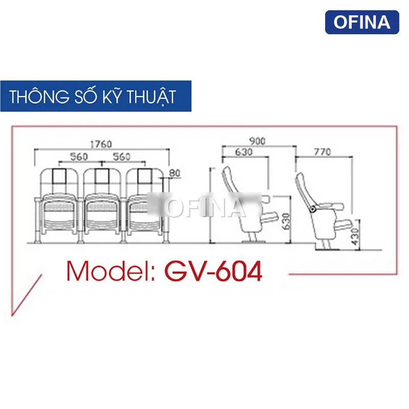 Ghế rạp chiếu phim GV-604 thumbnail 3