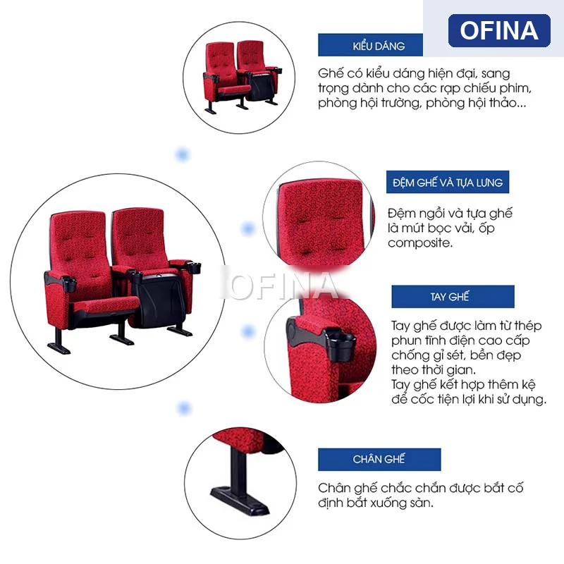 Ghế rạp chiếu phim GV-610 thumbnail 2