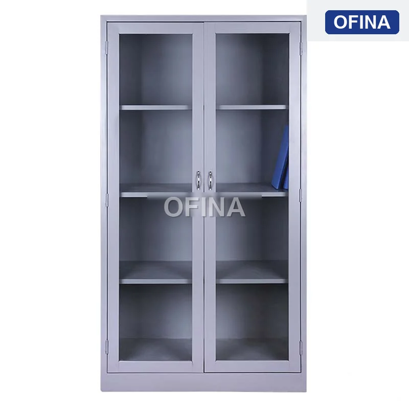 Tủ hồ sơ sắt 2 cánh kính HS01