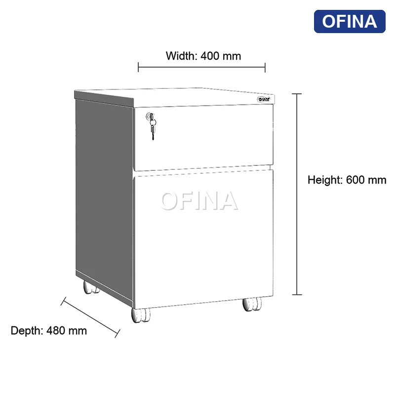 Hộc di động 2 ngăn HT02-T thumbnail 4
