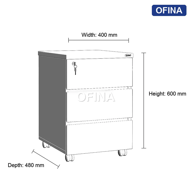 Hộc di động 3 ngăn HT03-T thumbnail 4