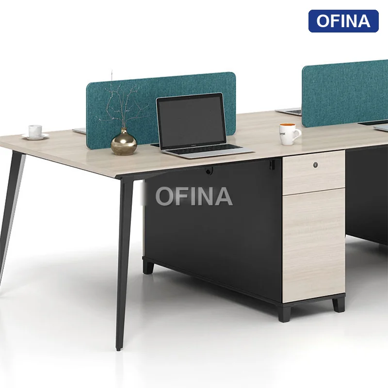 Cụm bàn làm việc nhập khẩu 4 người Kemi K-WD2412G thumbnail 3