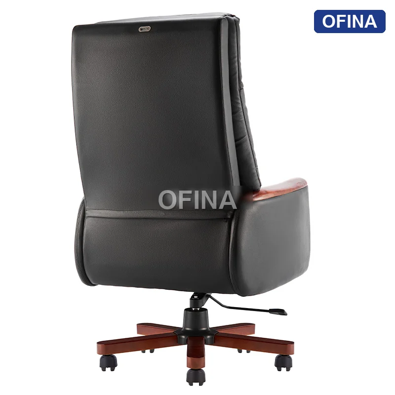 Ghế lãnh đạo da bò Leon LE-533A-BL thumbnail 4