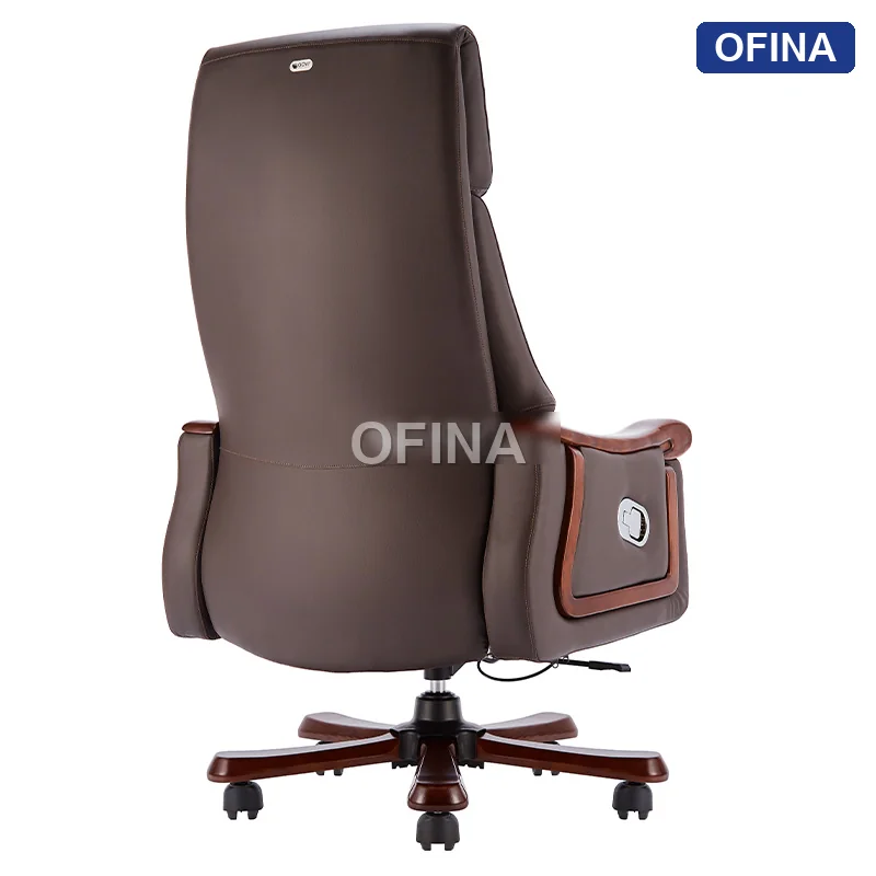 Ghế lãnh đạo da bò Leon LE-610A-BN thumbnail 4