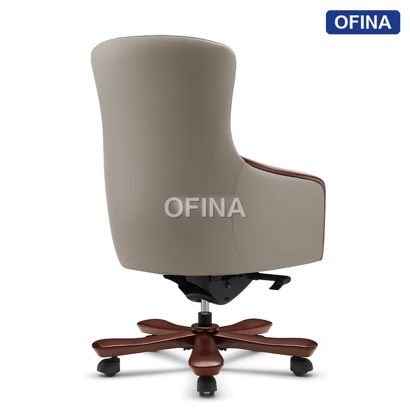 Ghế lãnh đạo da bò Leon LE-623A-BE thumbnail 3