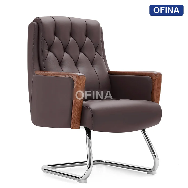 Ghế lãnh đạo da bò Leon LE-625A-BN thumbnail 4