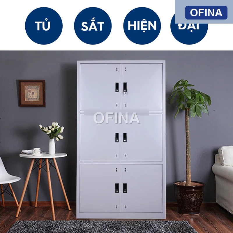 Tủ locker sắt 6 ngăn LK06 thumbnail 2