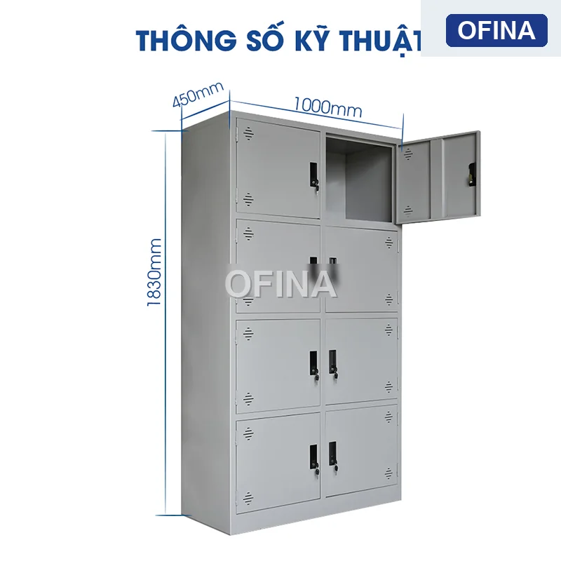 Tủ locker sắt 8 ngăn LK08