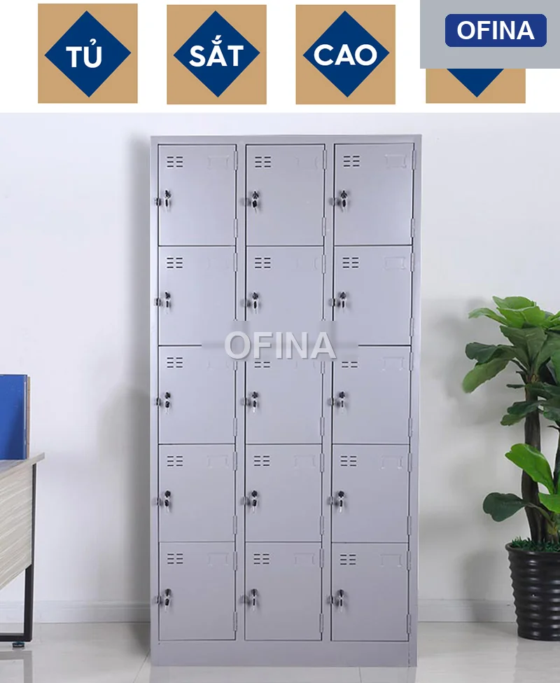Tủ locker sắt 15 ngăn LK15 thumbnail 2