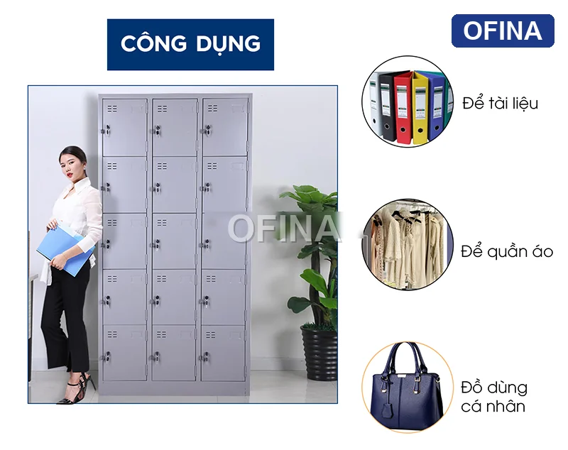 Tủ locker sắt 15 ngăn LK15 thumbnail 3