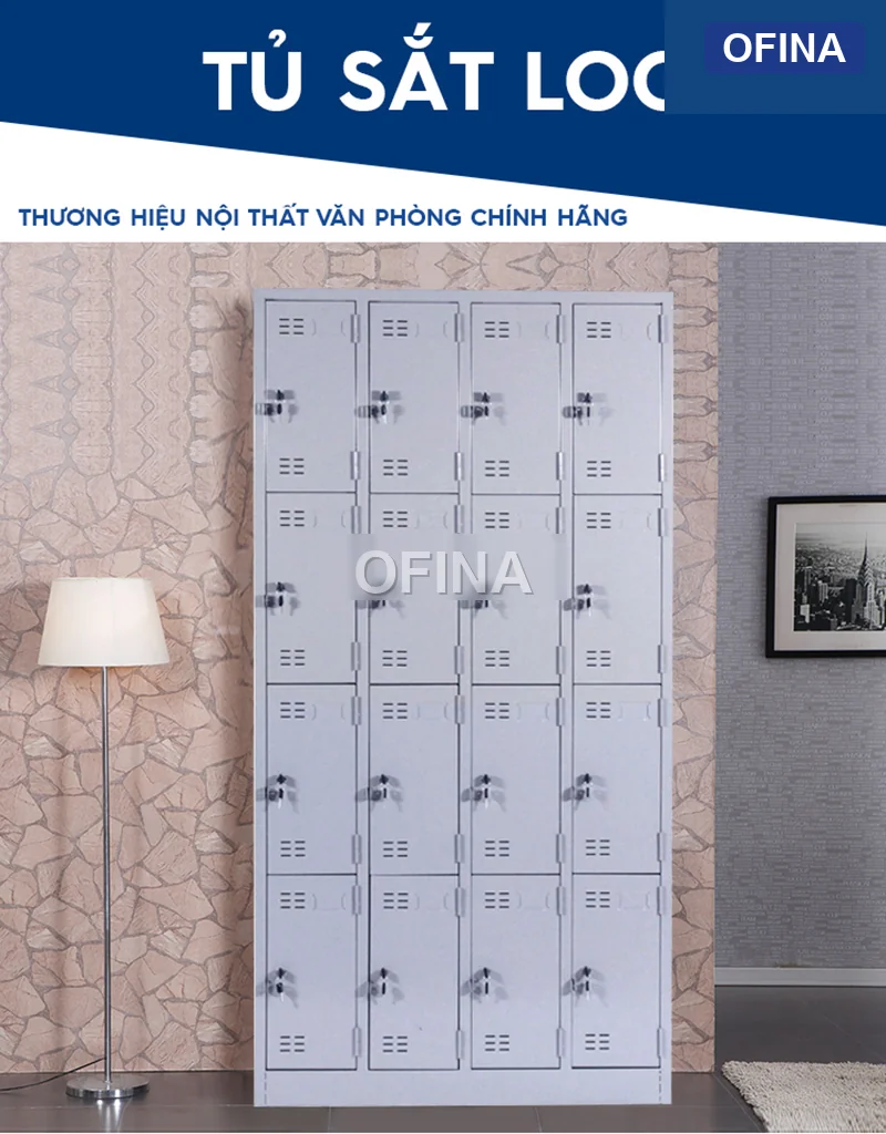 Tủ locker sắt 16 ngăn LK16 thumbnail 2