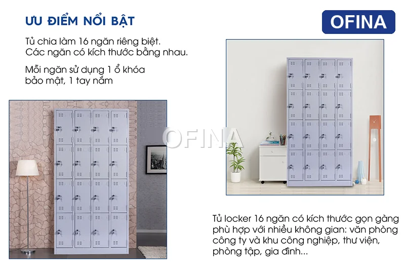 Tủ locker sắt 16 ngăn LK16 thumbnail 3