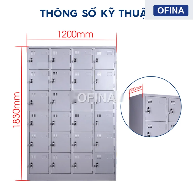 Tủ locker sắt 24 ngăn LK24 thumbnail 5