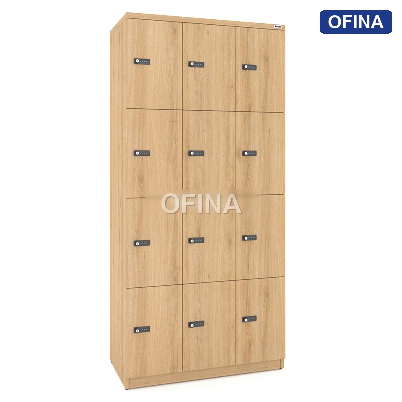 Tủ locker gỗ 12 cánh khóa mật mã LKG12MM-DV