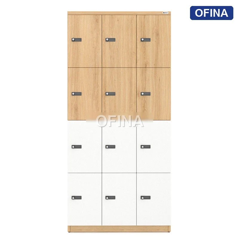 Tủ locker gỗ 12 cánh khóa mật mã LKG12MM-TG thumbnail 2