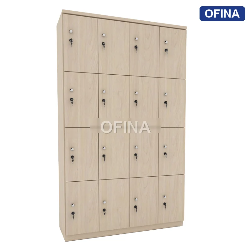 Tủ locker gỗ 16 cánh LKG16-DV