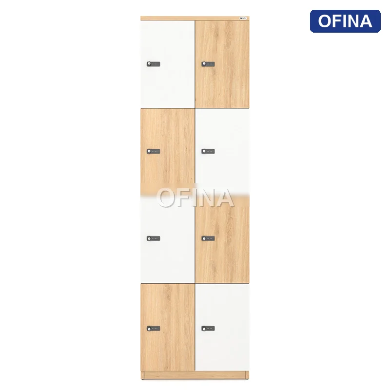 Tủ locker gỗ 8 cánh khóa mật mã LKG8MM-TG thumbnail 2