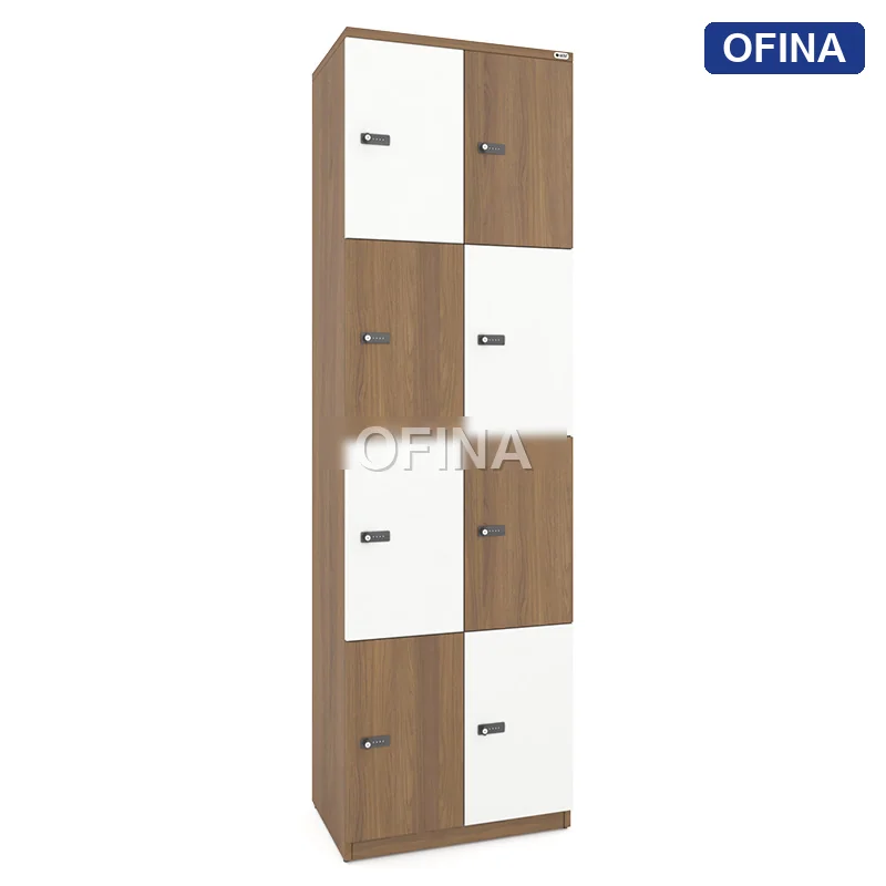 Tủ locker gỗ 8 cánh khóa mật mã LKG8MM-TG thumbnail 3