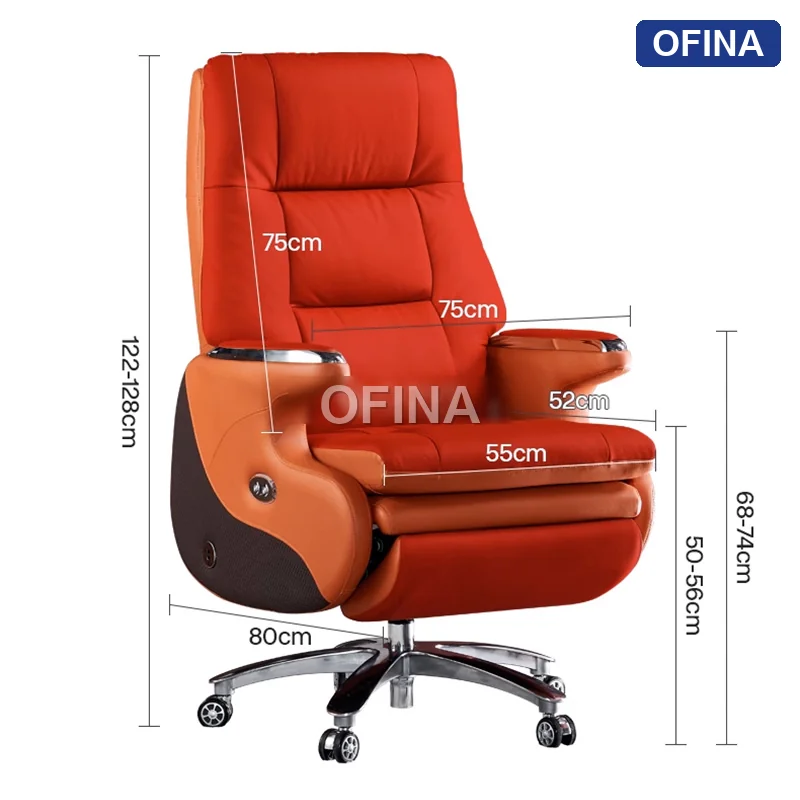 Ghế giám đốc chỉnh điện Massage LUX-01-BN thumbnail 5