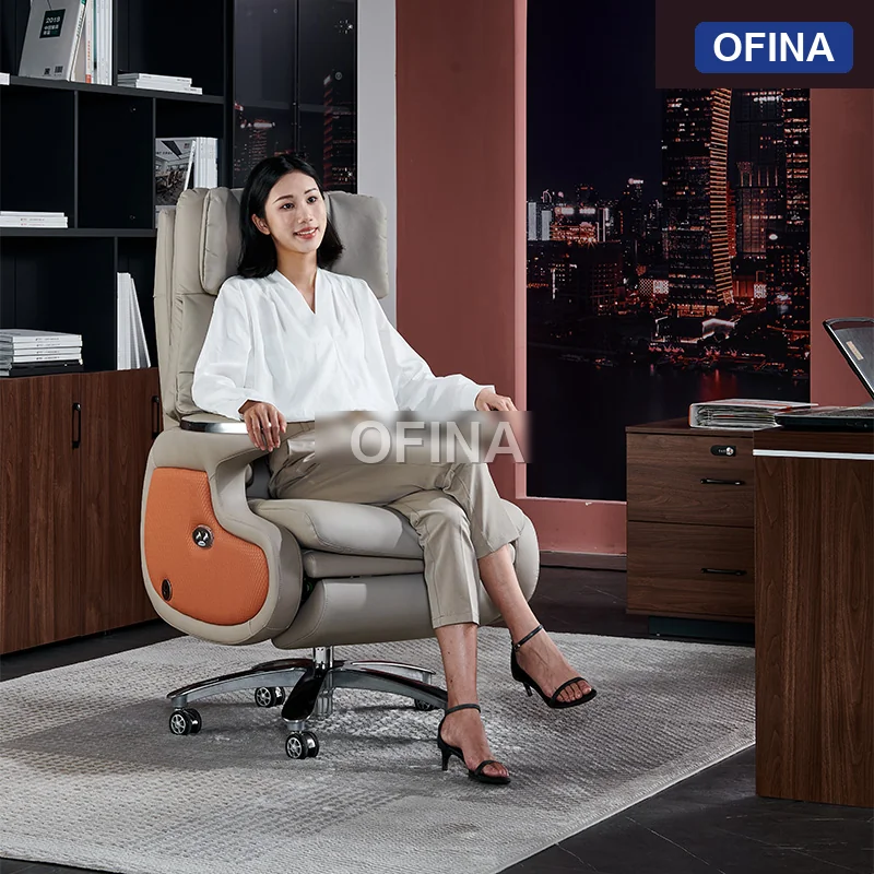 Ghế giám đốc chỉnh điện Massage LUX-02-BE thumbnail 5