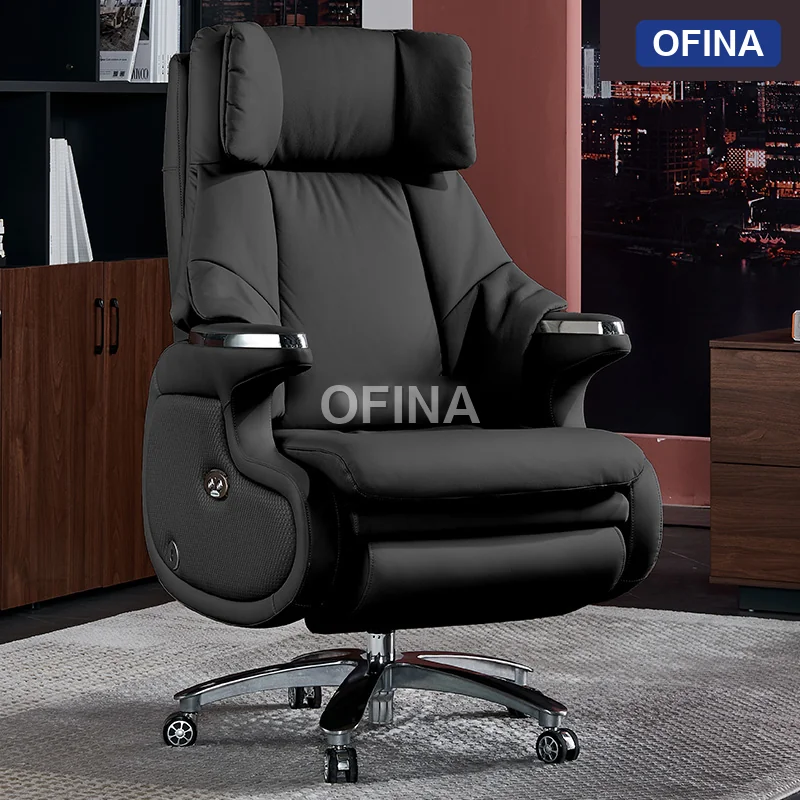 Ghế giám đốc chỉnh điện Massage LUX-02-BL