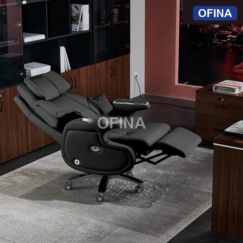 Ghế giám đốc chỉnh điện Massage LUX-02-BL thumbnail 2