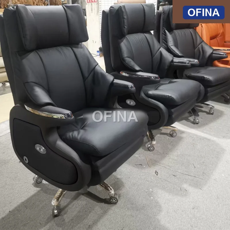 Ghế giám đốc chỉnh điện Massage LUX-02-BL thumbnail 3