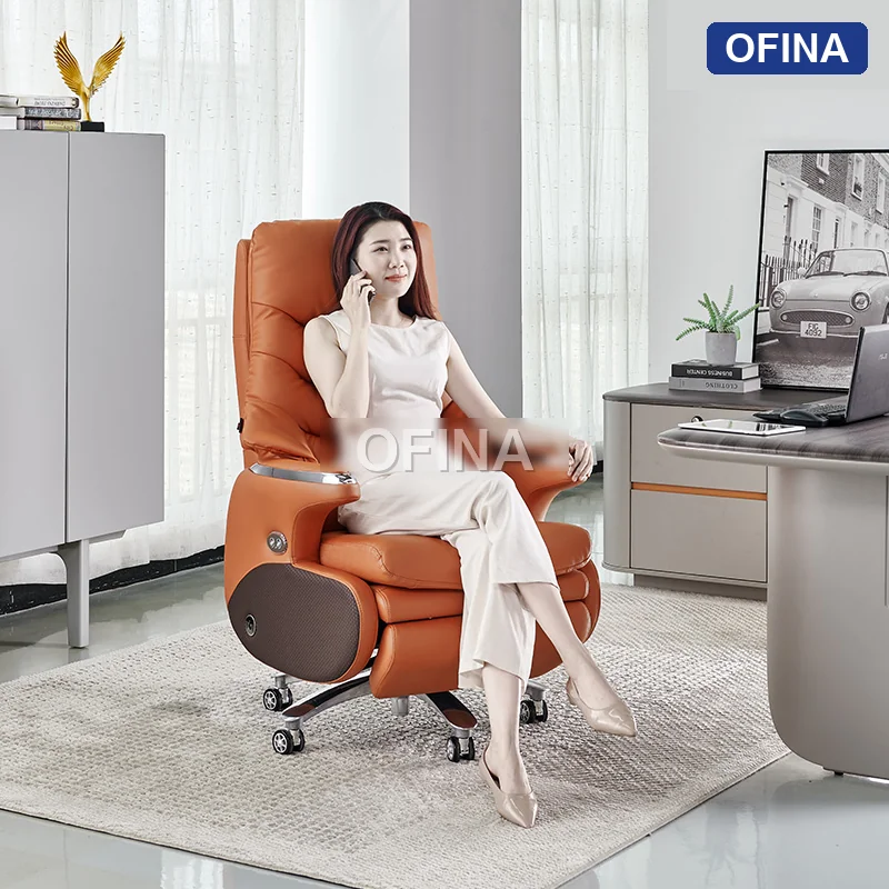 Ghế giám đốc chỉnh điện Massage LUX-03-GR thumbnail 5