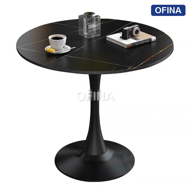 Bàn Tulip mặt đá Ceramic D800