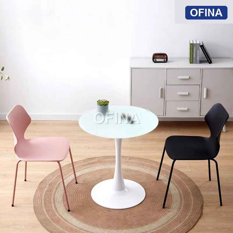 Bàn cafe Tulip mặt kính D600-T thumbnail 4