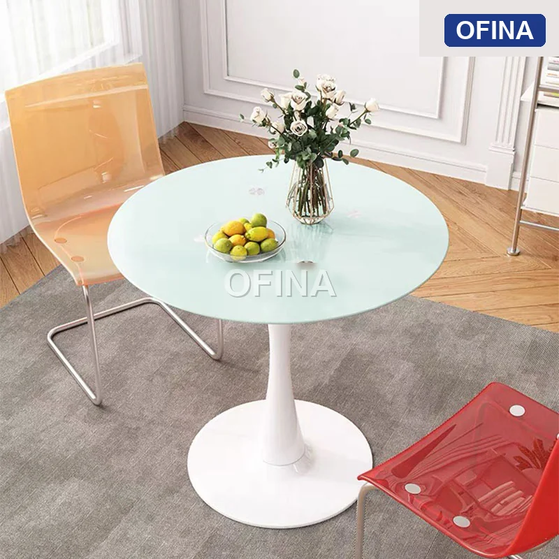 Bàn cafe Tulip mặt kính D600-T thumbnail 6