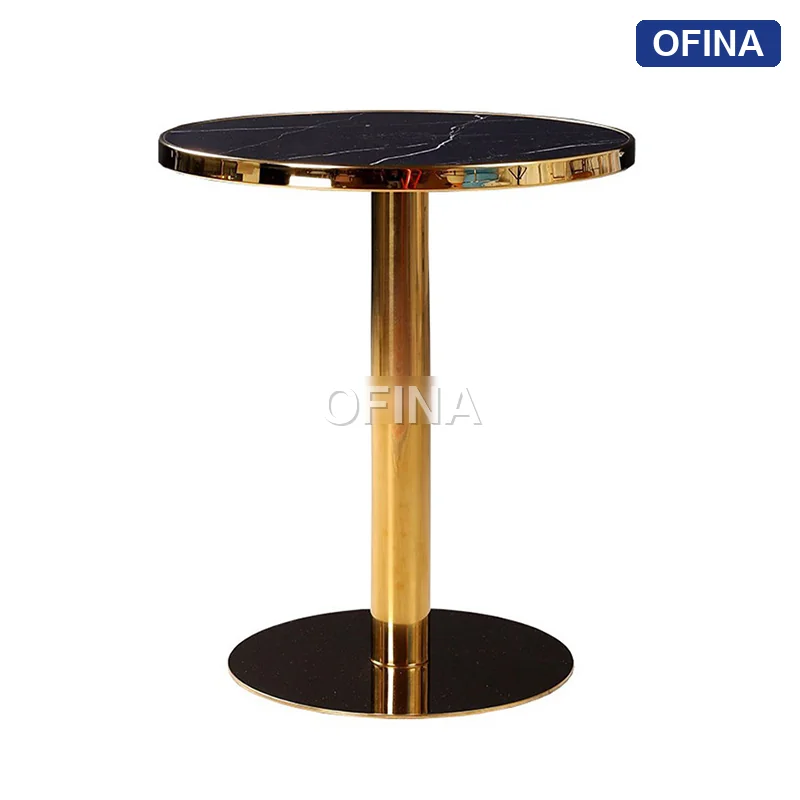 Bàn Tulip mạ vàng D600