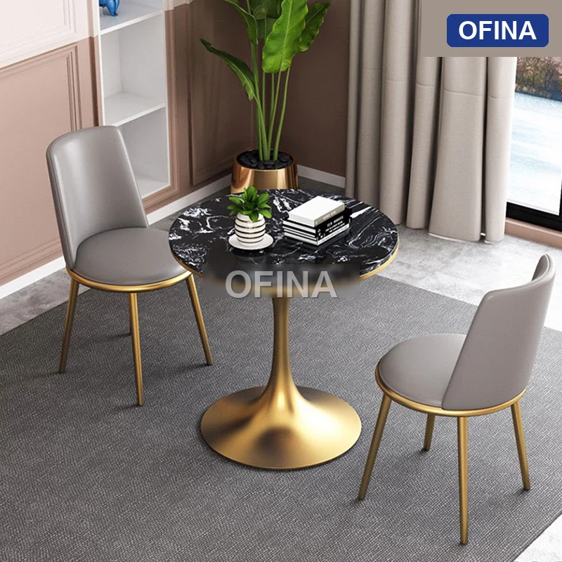 Bàn Tulip mạ vàng D600 - Mẫu 2 thumbnail 2